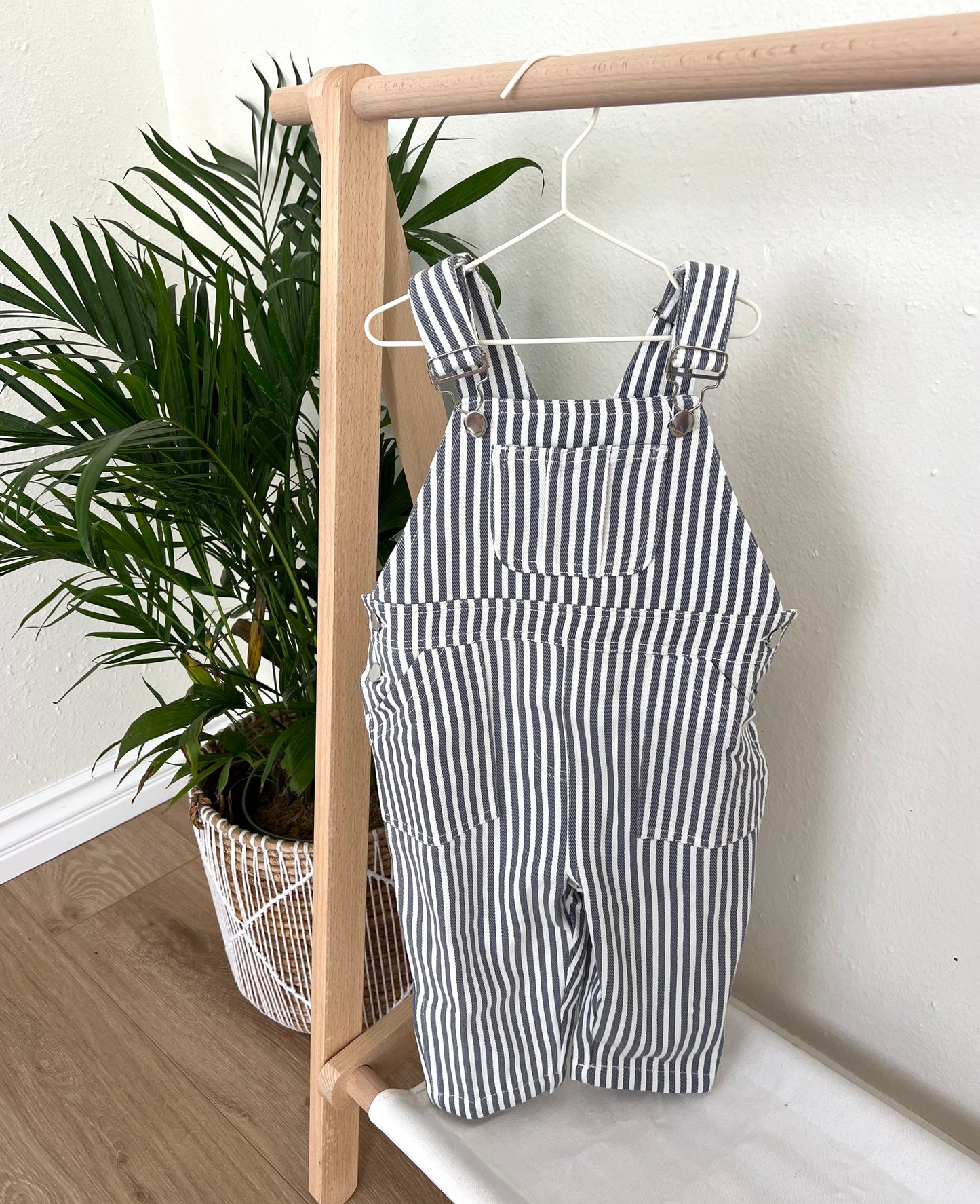 Summer Striped Overalls